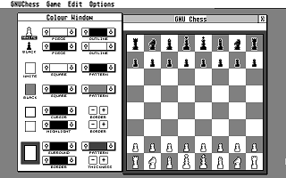 GNU Chess atari screenshot